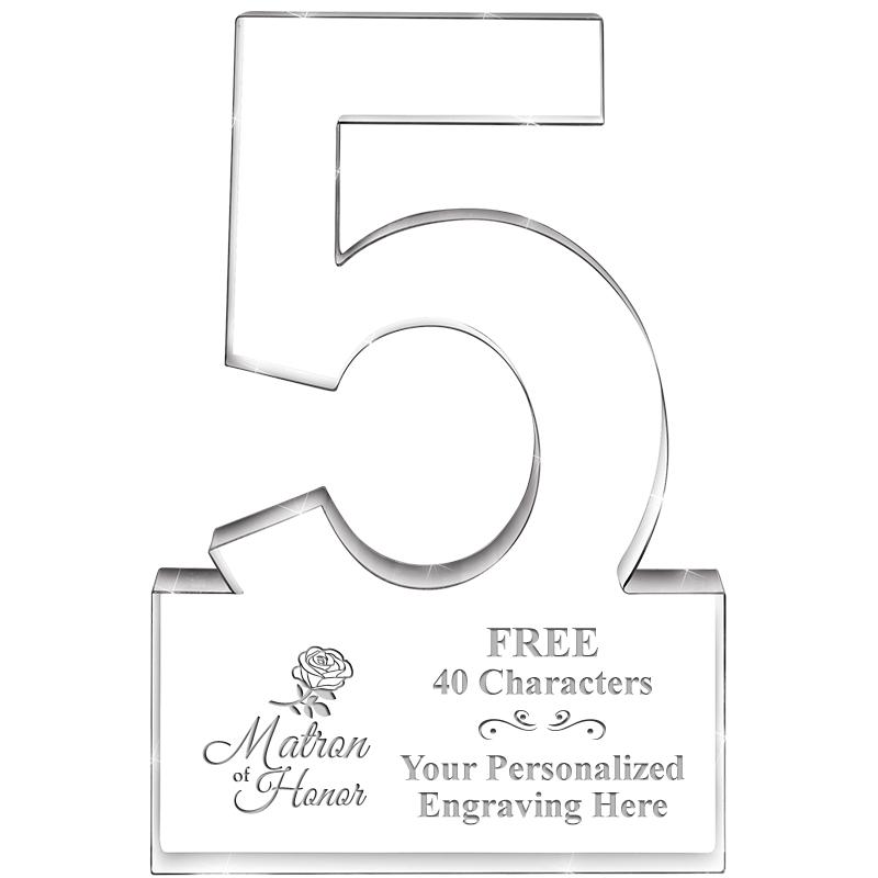 6" 5 YEARS OF SERVICE ACRYLIC