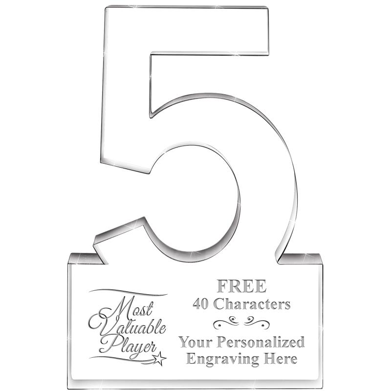 6" 5 YEARS OF SERVICE ACRYLIC