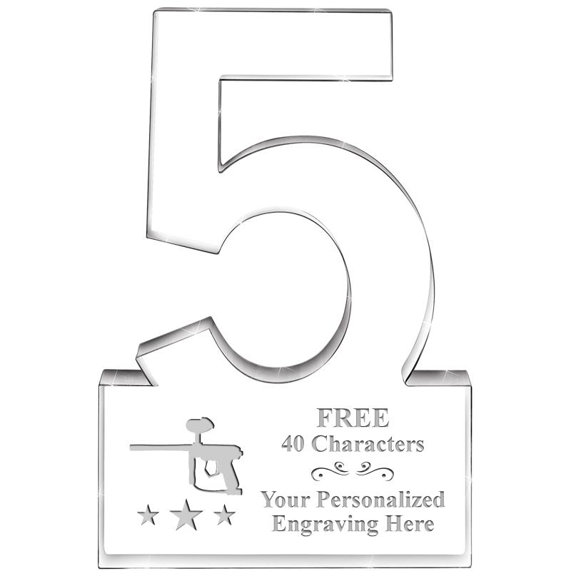 6" 5 YEARS OF SERVICE ACRYLIC