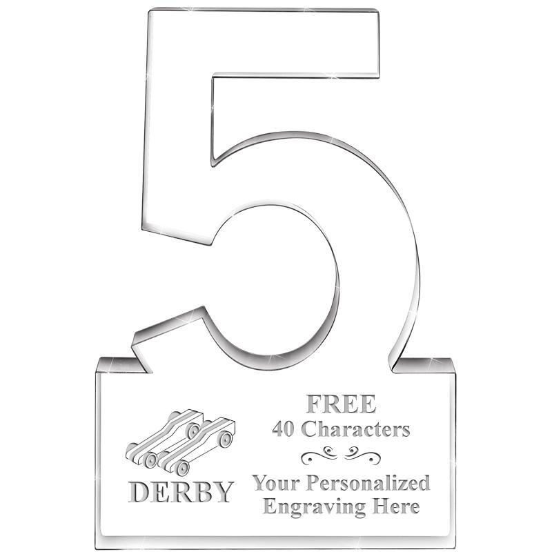 6" 5 YEARS OF SERVICE ACRYLIC