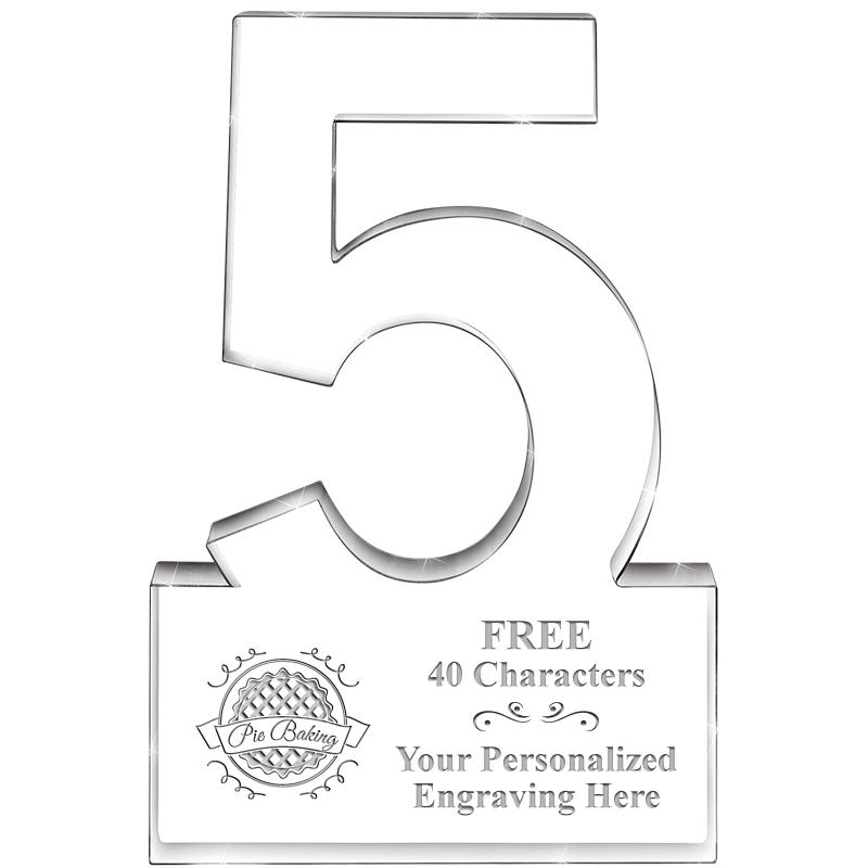 6" 5 YEARS OF SERVICE ACRYLIC