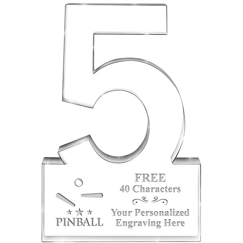 6" 5 YEARS OF SERVICE ACRYLIC