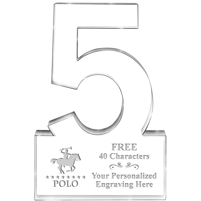 6" 5 YEARS OF SERVICE ACRYLIC
