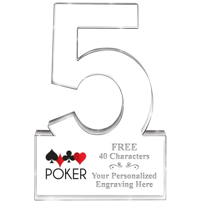 6" 5 YEARS OF SERVICE ACRYLIC