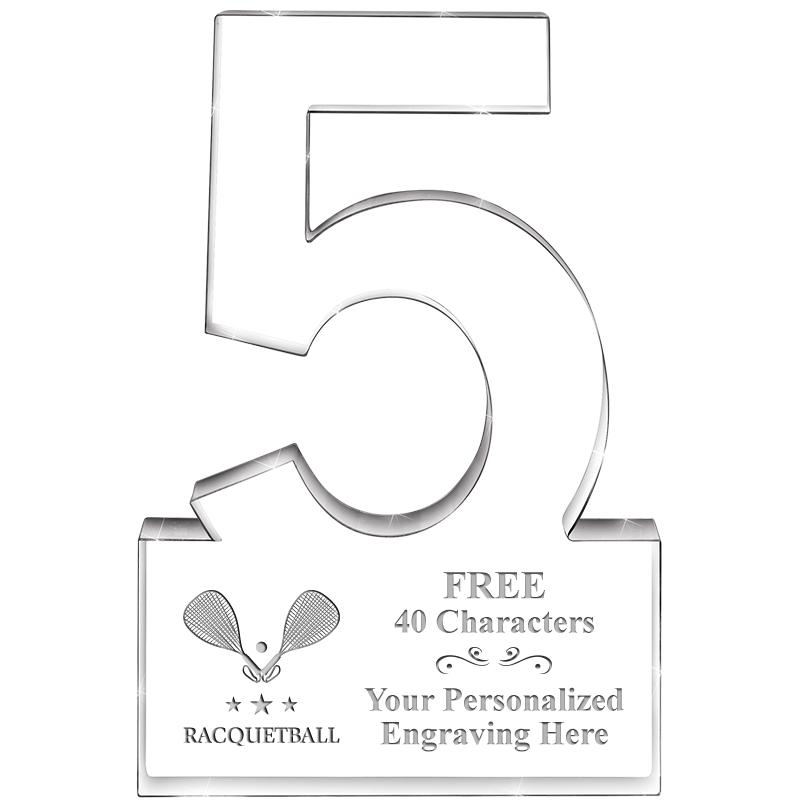 6" 5 YEARS OF SERVICE ACRYLIC