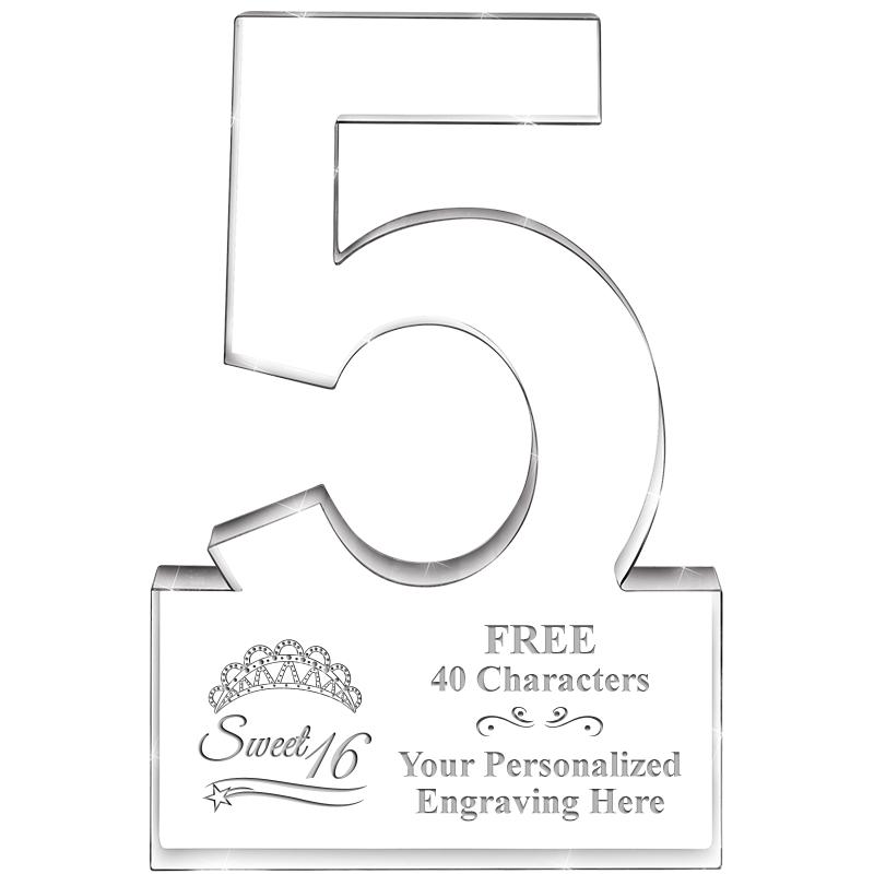 6" 5 YEARS OF SERVICE ACRYLIC