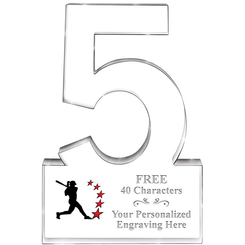 6" 5 YEARS OF SERVICE ACRYLIC