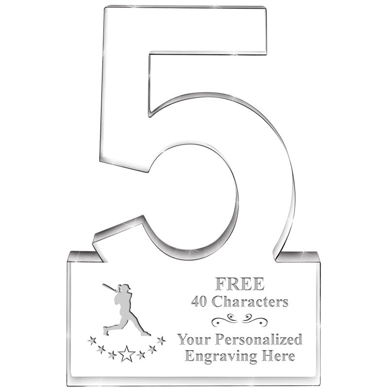 6" 5 YEARS OF SERVICE ACRYLIC