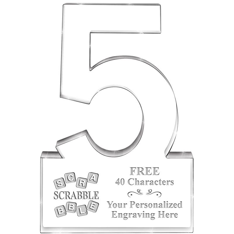 6" 5 YEARS OF SERVICE ACRYLIC