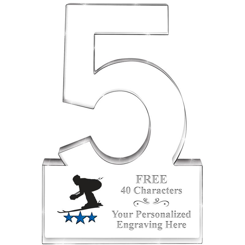 6" 5 YEARS OF SERVICE ACRYLIC