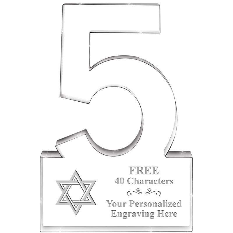 6" 5 YEARS OF SERVICE ACRYLIC