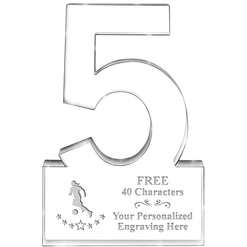 6" 5 YEARS OF SERVICE ACRYLIC