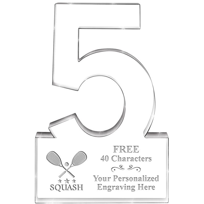 6" 5 YEARS OF SERVICE ACRYLIC