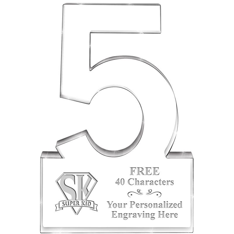 6" 5 YEARS OF SERVICE ACRYLIC