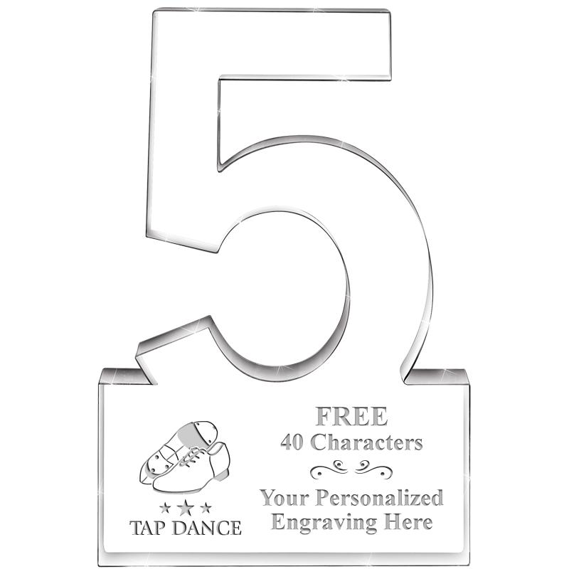 6" 5 YEARS OF SERVICE ACRYLIC