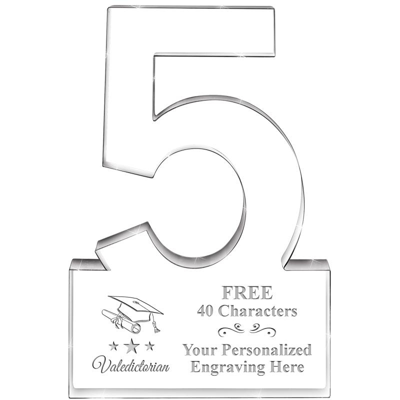 6" 5 YEARS OF SERVICE ACRYLIC