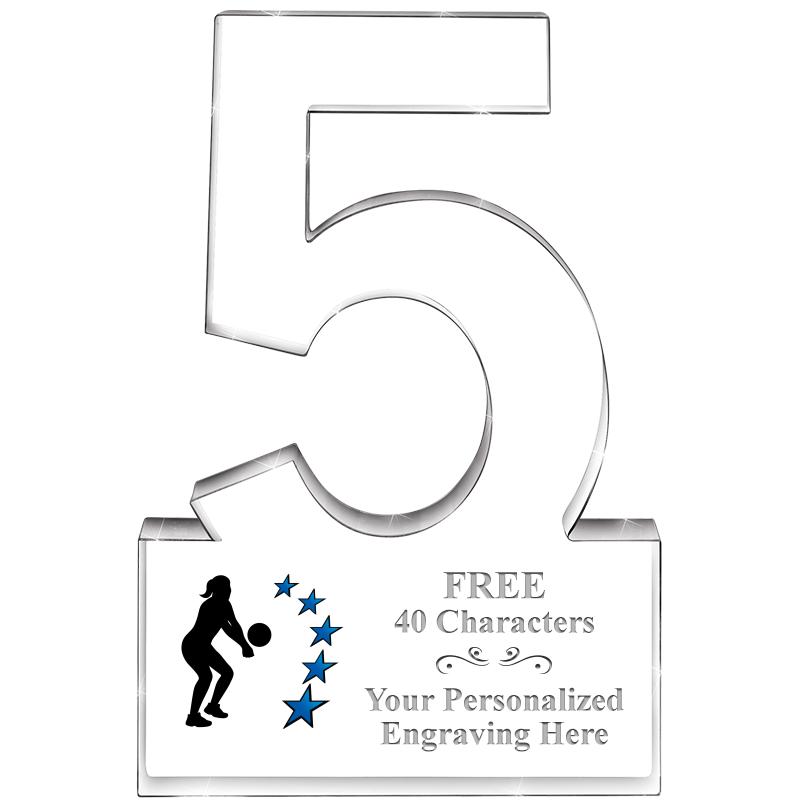 6" 5 YEARS OF SERVICE ACRYLIC