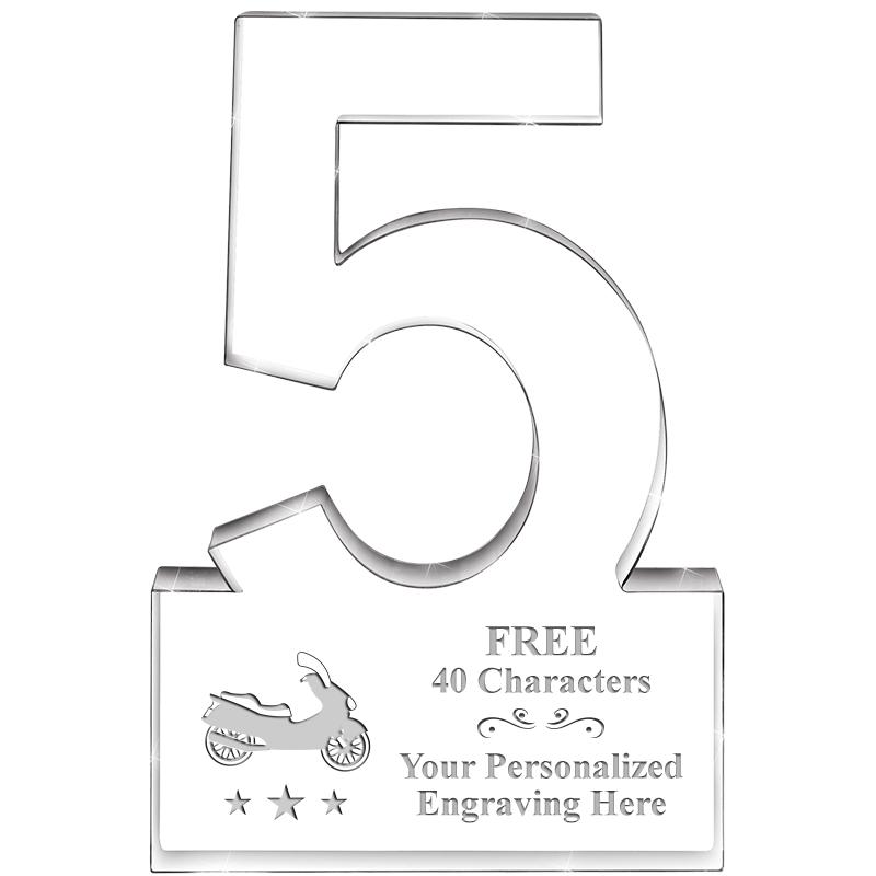 6" 5 YEARS OF SERVICE ACRYLIC