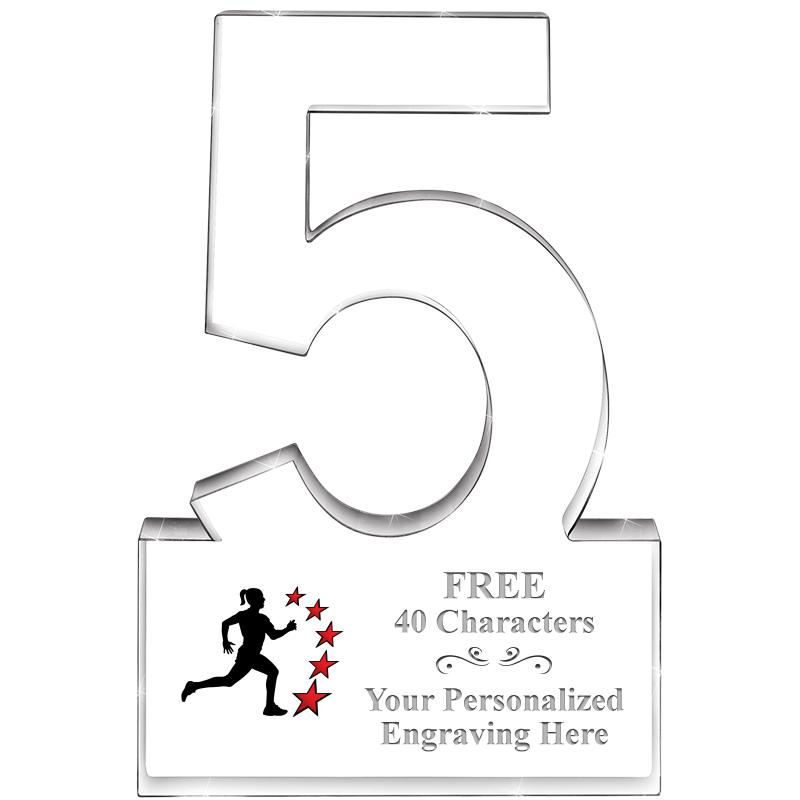 6" 5 YEARS OF SERVICE ACRYLIC