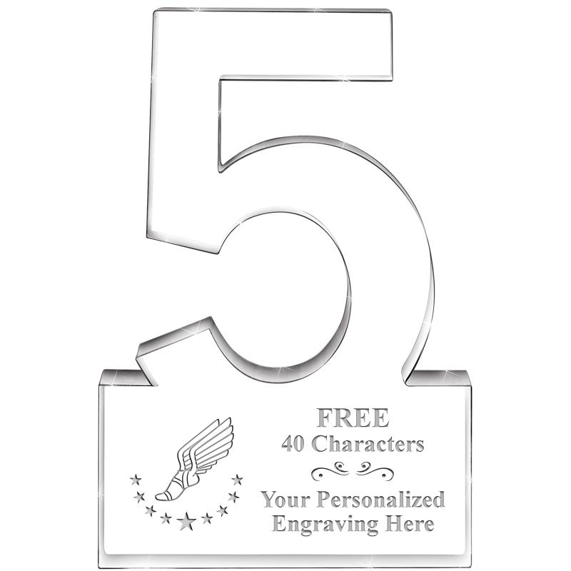 6" 5 YEARS OF SERVICE ACRYLIC