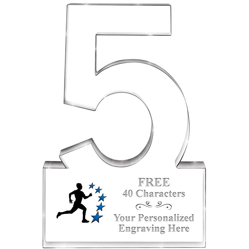 6" 5 YEARS OF SERVICE ACRYLIC