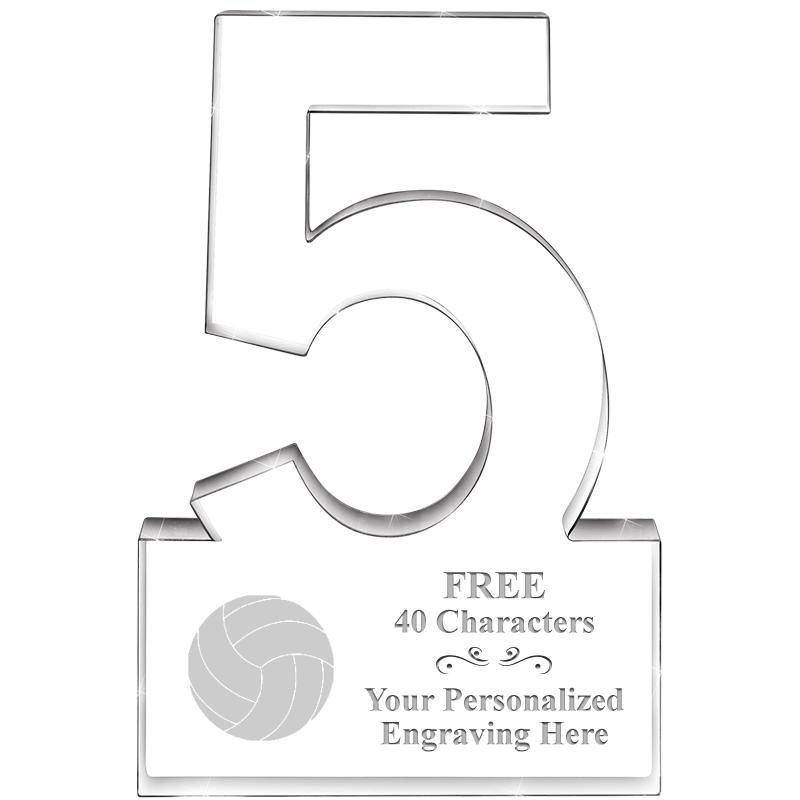 6" 5 YEARS OF SERVICE ACRYLIC