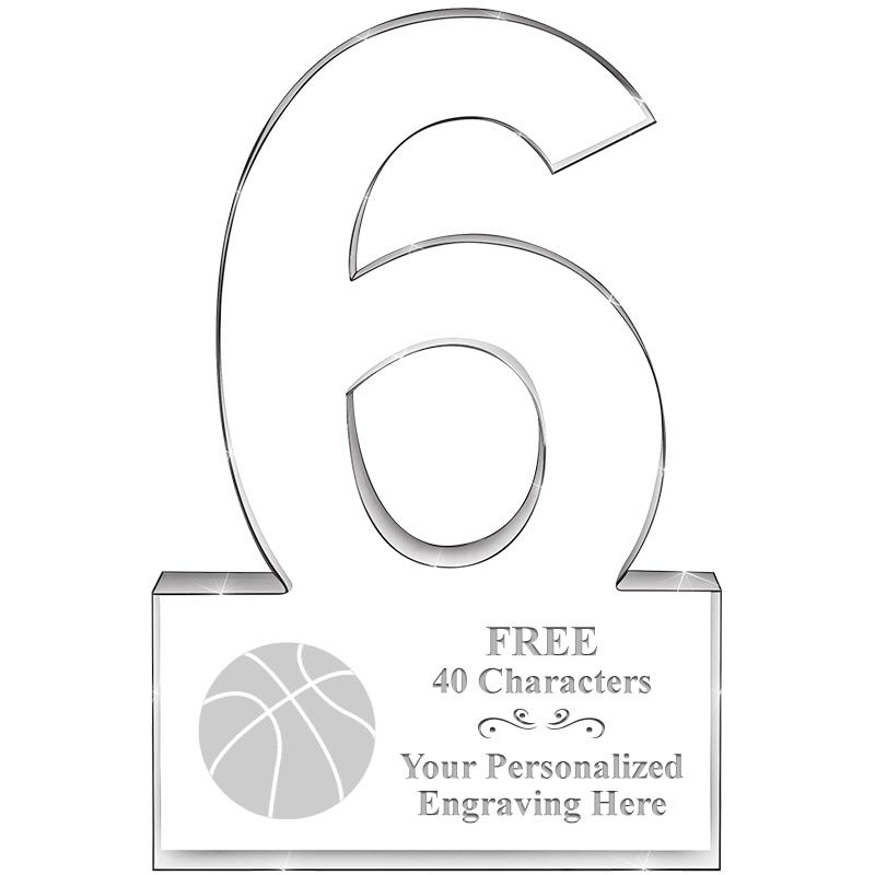 %" 6 YEARS OF SERVICE ACRYLIC