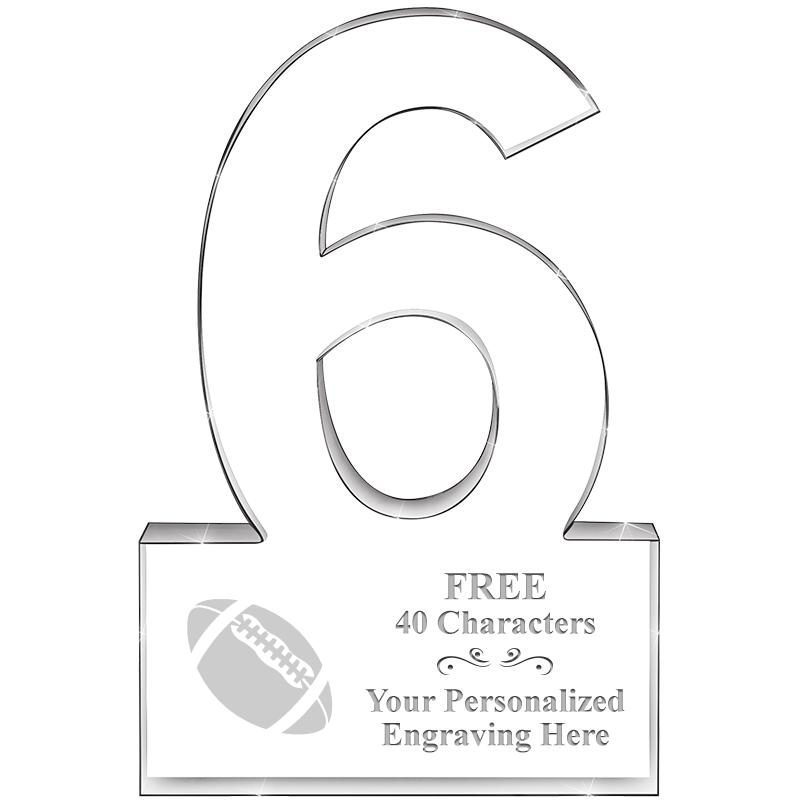 %" 6 YEARS OF SERVICE ACRYLIC