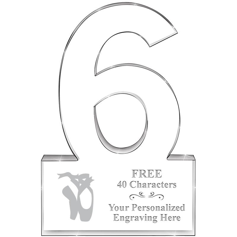 %" 6 YEARS OF SERVICE ACRYLIC