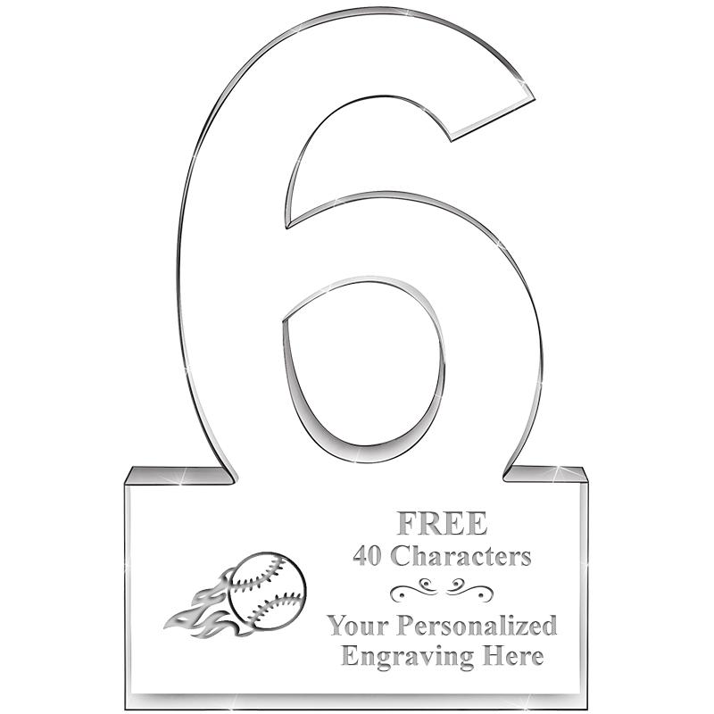 %" 6 YEARS OF SERVICE ACRYLIC