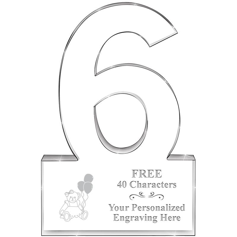 %" 6 YEARS OF SERVICE ACRYLIC