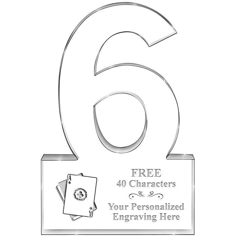 %" 6 YEARS OF SERVICE ACRYLIC