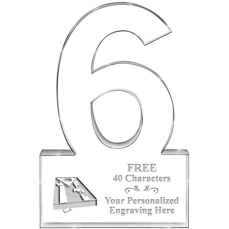 %" 6 YEARS OF SERVICE ACRYLIC