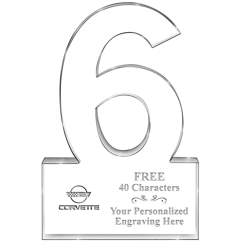 %" 6 YEARS OF SERVICE ACRYLIC