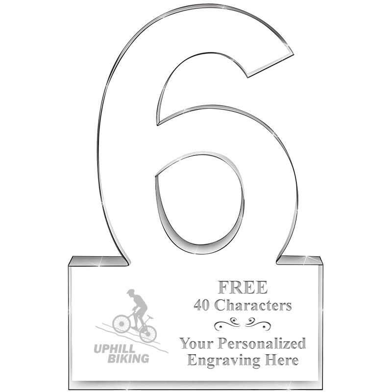 6" 6 YEARS OF SERVICE ACRYLIC