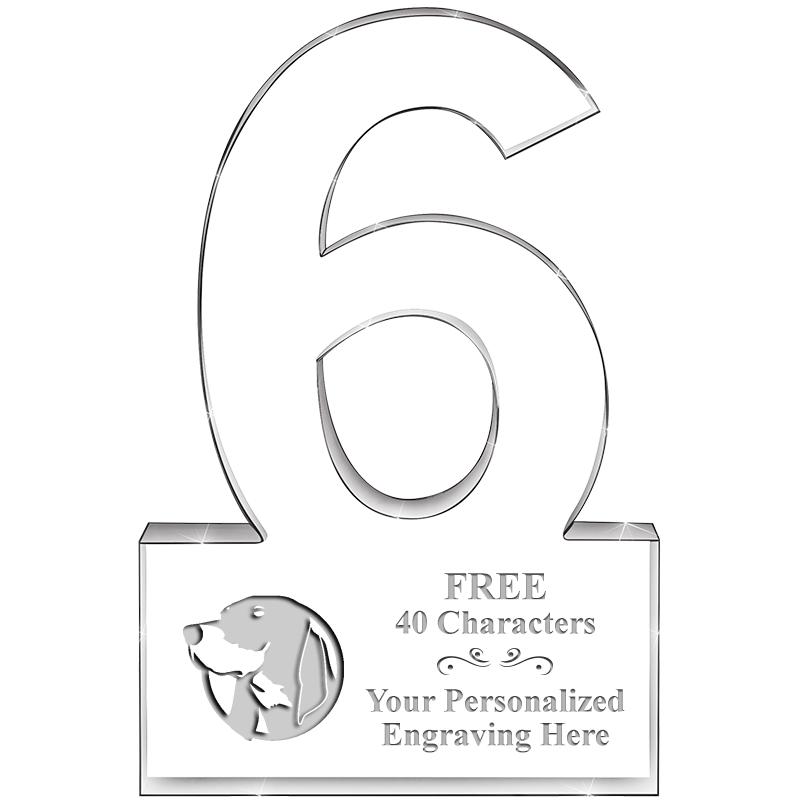 %" 6 YEARS OF SERVICE ACRYLIC