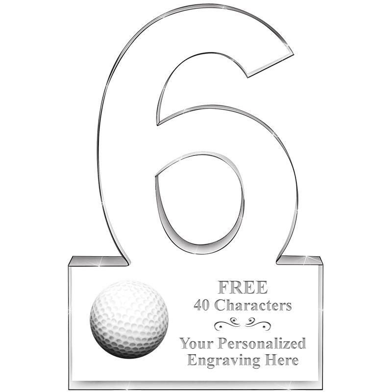 6" 6 YEARS OF SERVICE ACRYLIC