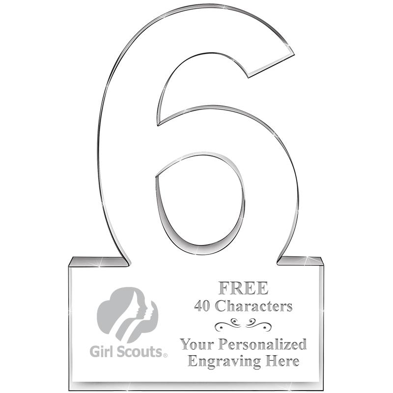 %" 6 YEARS OF SERVICE ACRYLIC