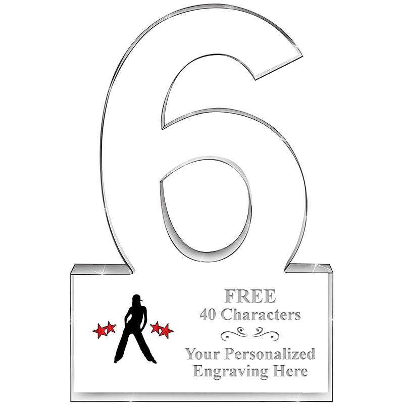 %" 6 YEARS OF SERVICE ACRYLIC