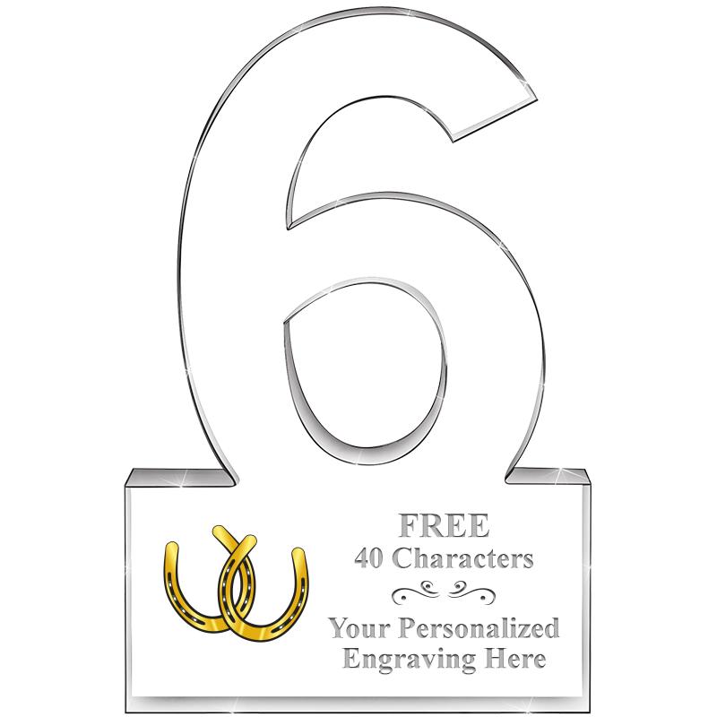 %" 6 YEARS OF SERVICE ACRYLIC