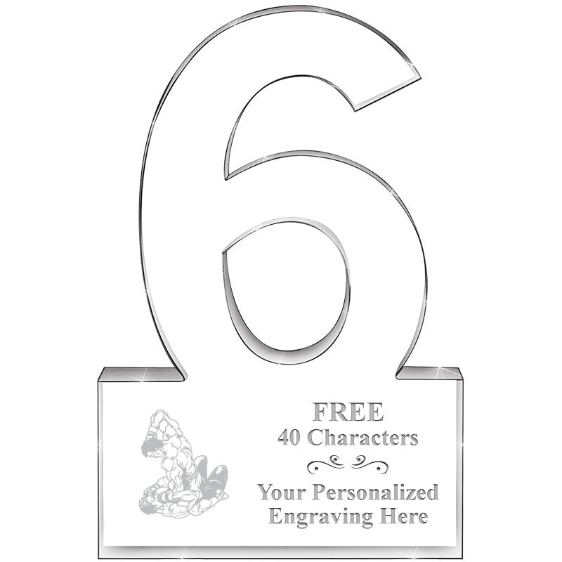 %" 6 YEARS OF SERVICE ACRYLIC