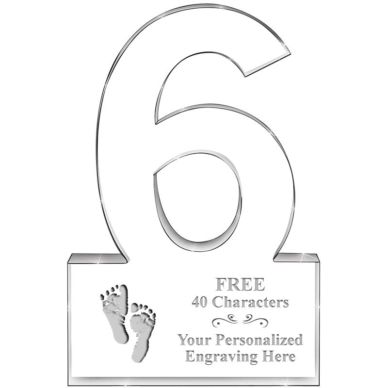 %" 6 YEARS OF SERVICE ACRYLIC