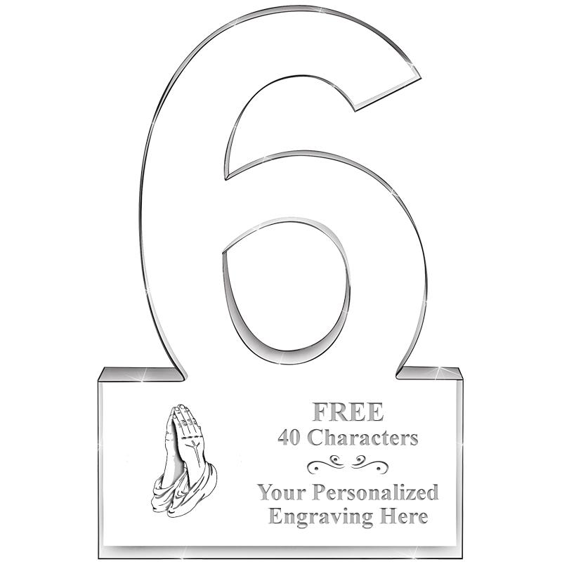 %" 6 YEARS OF SERVICE ACRYLIC