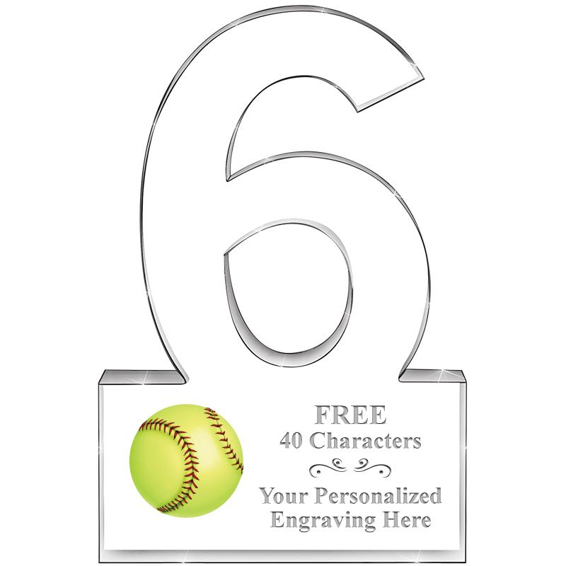 %" 6 YEARS OF SERVICE ACRYLIC