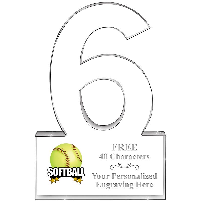 %" 6 YEARS OF SERVICE ACRYLIC