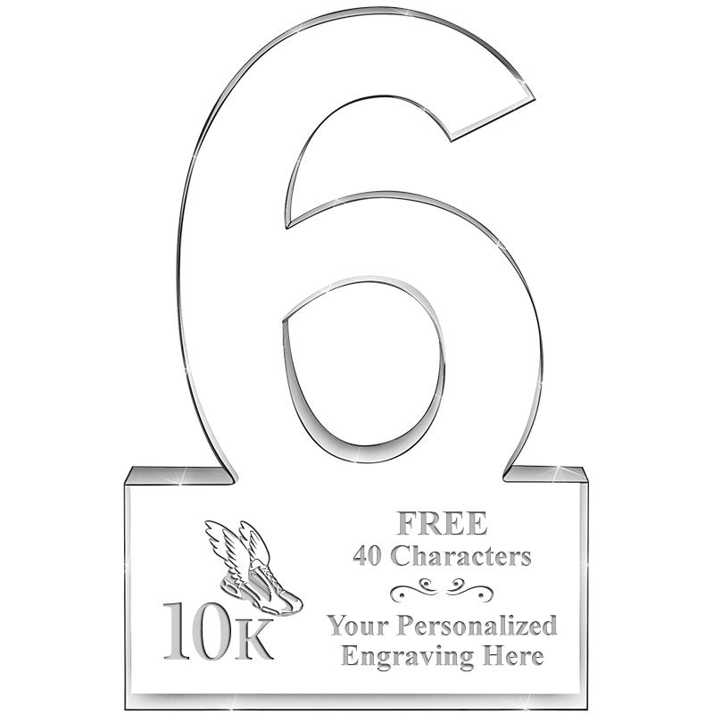 %" 6 YEARS OF SERVICE ACRYLIC