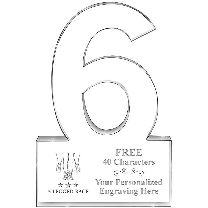 6" 6 YEARS OF SERVICE ACRYLIC