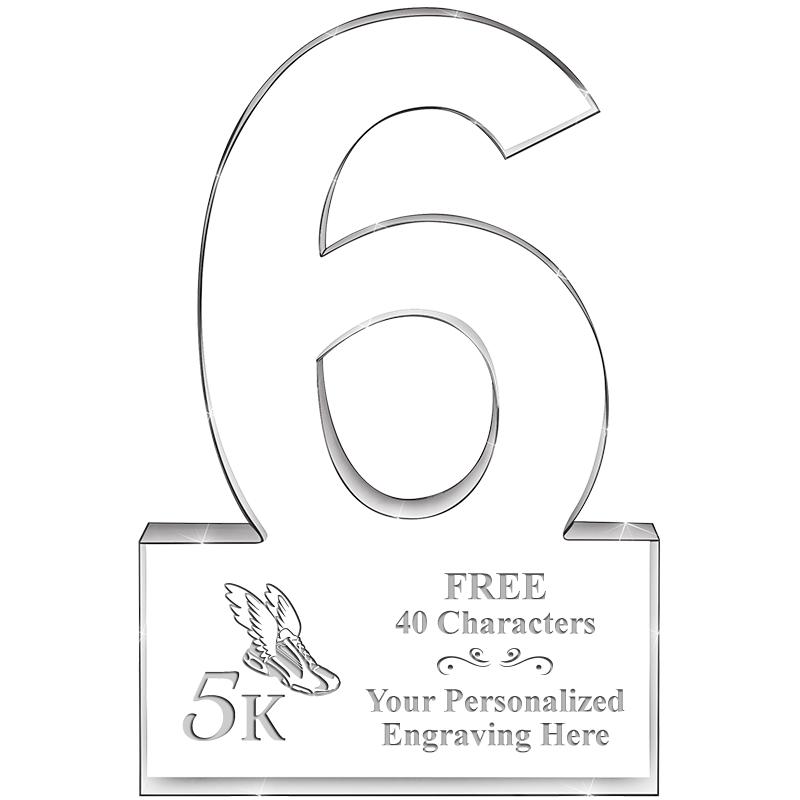 %" 6 YEARS OF SERVICE ACRYLIC