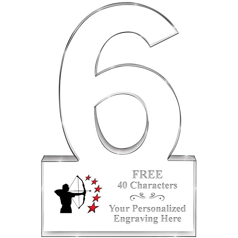 %" 6 YEARS OF SERVICE ACRYLIC