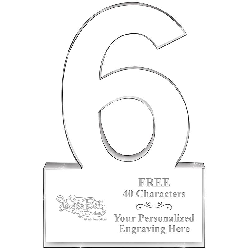 %" 6 YEARS OF SERVICE ACRYLIC